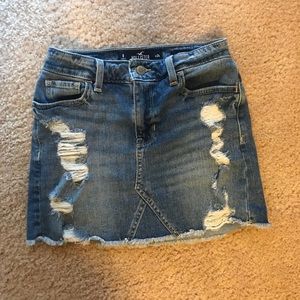 Hollister Jean Ripped Skirt